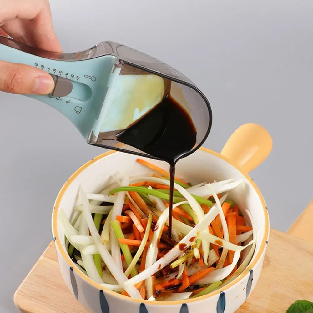Plastic Adjustable With Scale Measuring Spoon